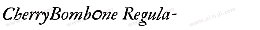 CherryBomb0ne Regula字体转换